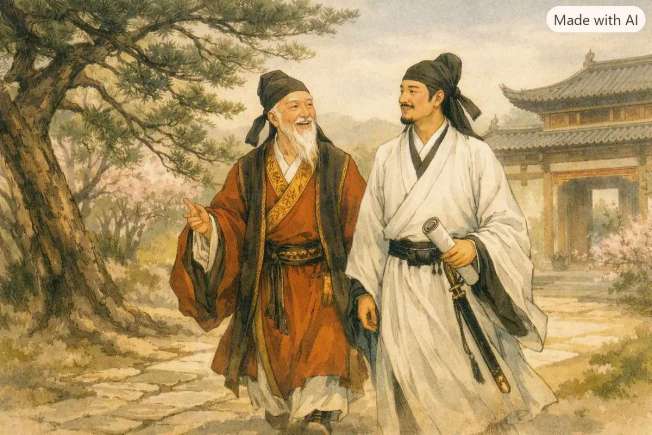当“狂客”偶遇“仙人”——李白和贺知章的故事